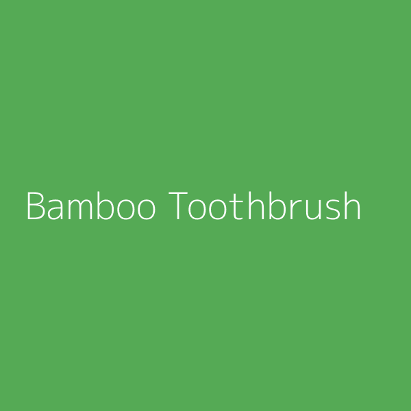 Bamboo Toothbrush