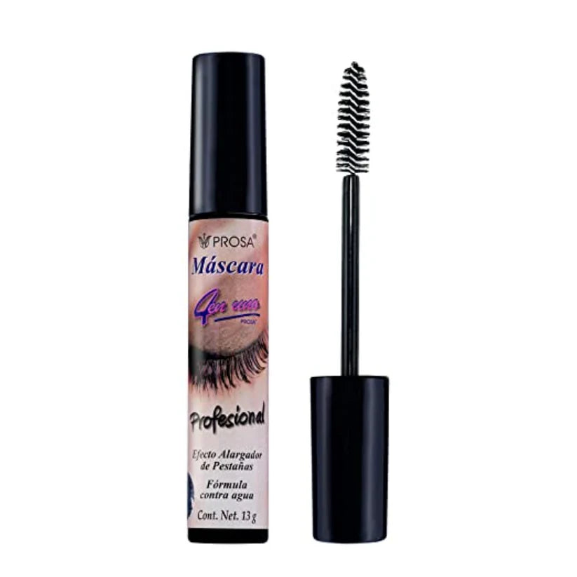 Pestañina Prosa 4 en 1 – Elige tu Estilo (Alargadora, Volumen, Microfibras)