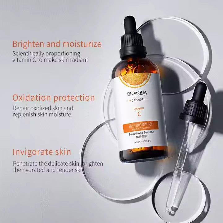 BIOAQUA Vitamin C Serum con Ácido Hialurónico – Antiarrugas e Hidratante 100 ml