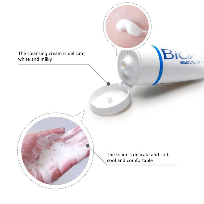 BIOAQUA Limpiador Facial Antiacné – Control de Grasa, Eliminación de Puntos Negros y Limpieza Profunda