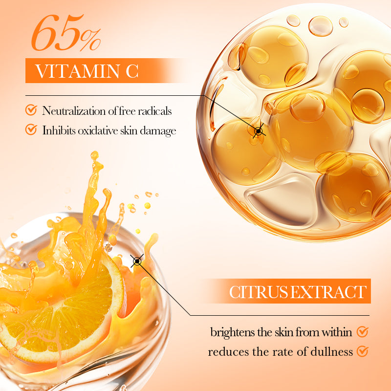 Bioaqua Vitamina C 5 en 1 – Set Facial Antioxidante, Iluminador e Hidratante con Extractos Herbales Naturales