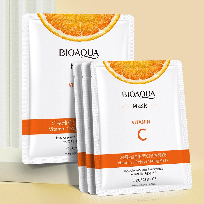 Bioaqua Vitamin C Facial Mask – Mascarilla Hidratante y Reafirmante con Efecto Iluminador y Antiedad