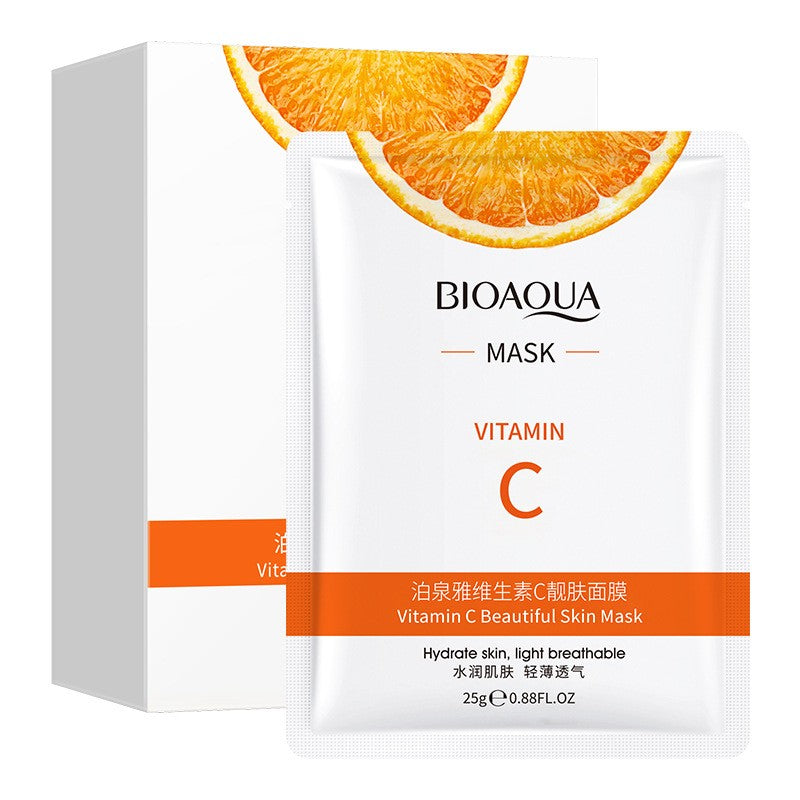Bioaqua Vitamin C Facial Mask – Mascarilla Hidratante y Reafirmante con Efecto Iluminador y Antiedad