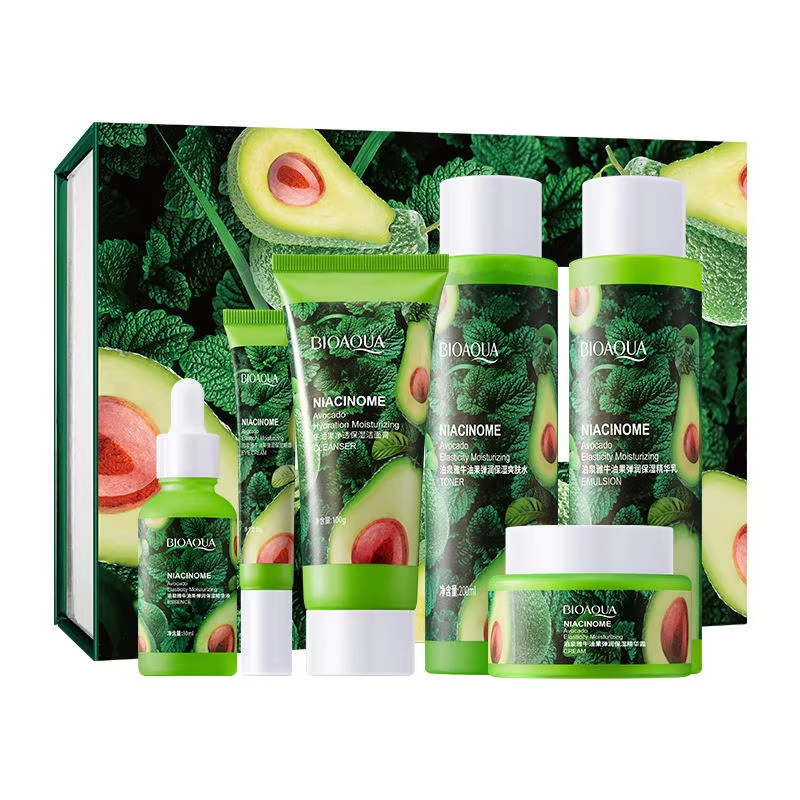 Kit Bioaqua Aguacate 6 en 1 – Set Facial Hidratante y Nutritivo con Extracto Natural de Aguacate para Todo Tipo de Piel