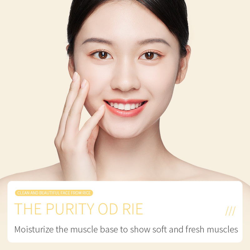 Bioaqua Rice Puree Cleanser – Limpiador Facial Profundo Hidratante y Rejuvenecedor con Extracto de Arroz